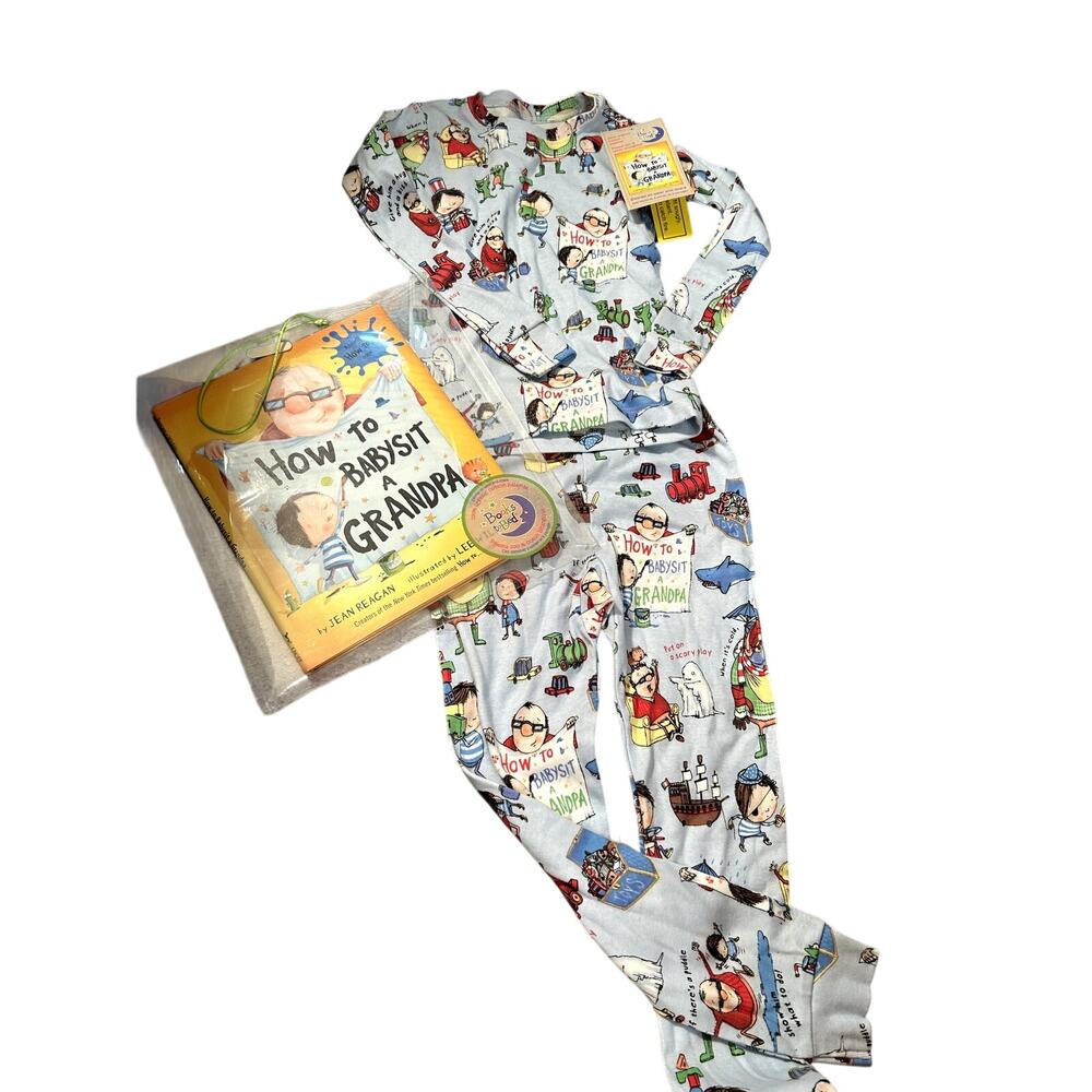 How to Babysit Grandpa Pajamas and Book  Size 6